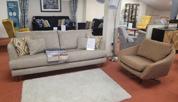 Large Sofa & Swivel Chair